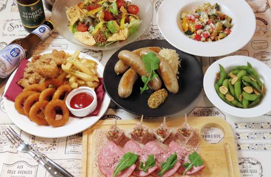 9/16～リニューアル【ビアミュージアムコース】お料理は全6皿！プレミアム樽生ビール3種含む他ドリンク30種飲み放題付きプラン＜2名様～＞【ホームページ特典グレードアップ】